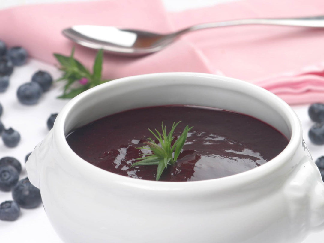 Blueberry soup with PromOat – Lantmännen Functional Foods